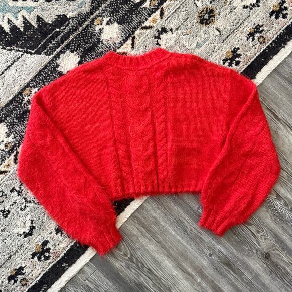 Free People Willow Cardi Fiery Red Combo - Picture 4 of 4